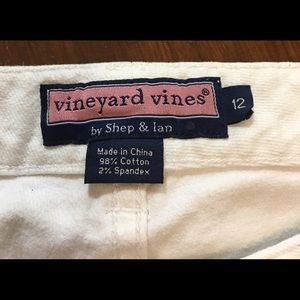 Size 12 stretch Vineyard Vines white jeans..NWOT